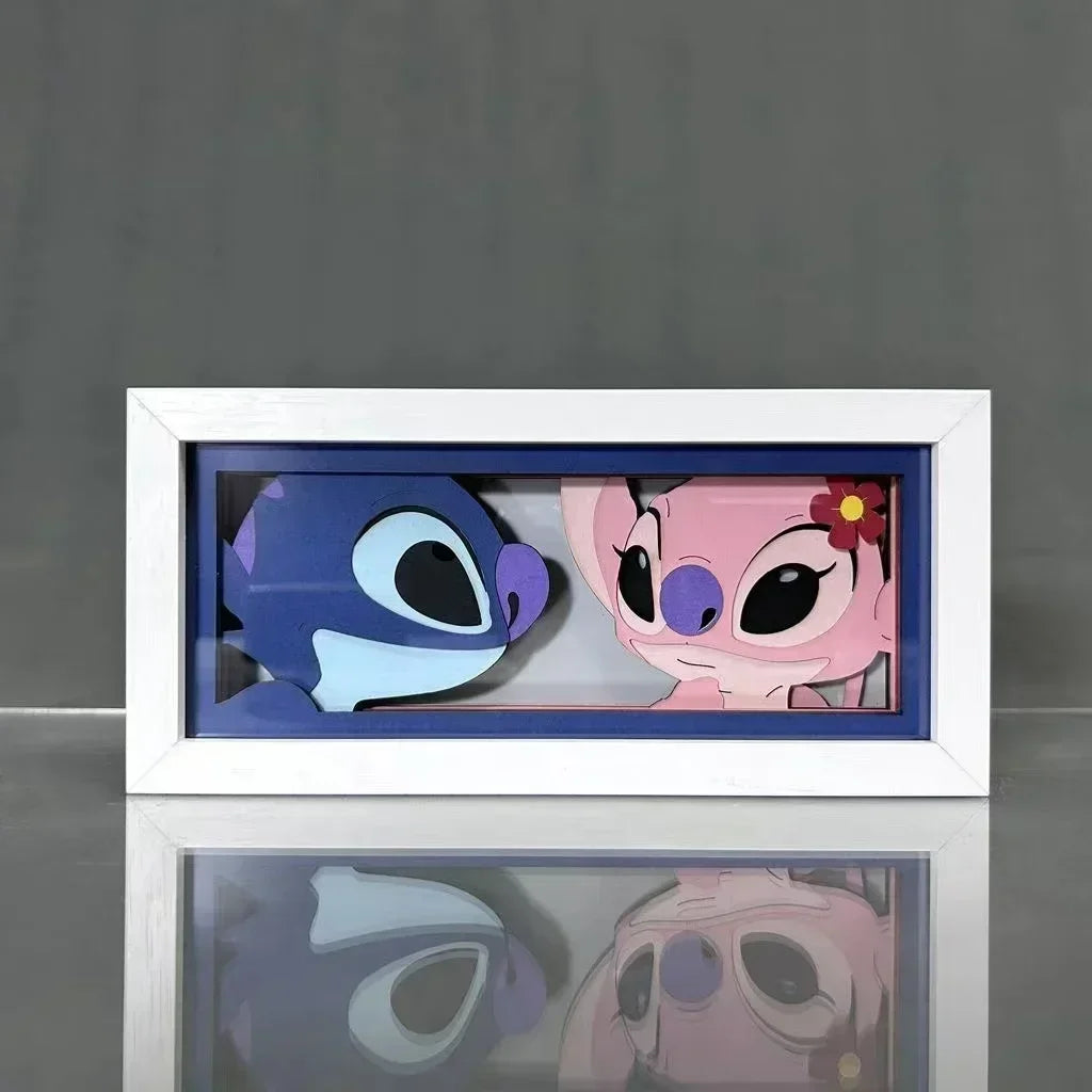 Lilo & Stitch | 3D Anime LED Light Box | Decoration Lamp with favorite characters