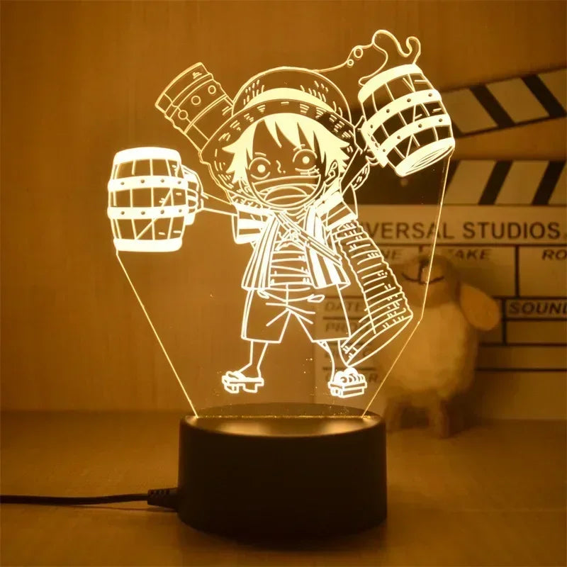 3D Anime One Piece | LED Night Lights | Acrylic Lamp