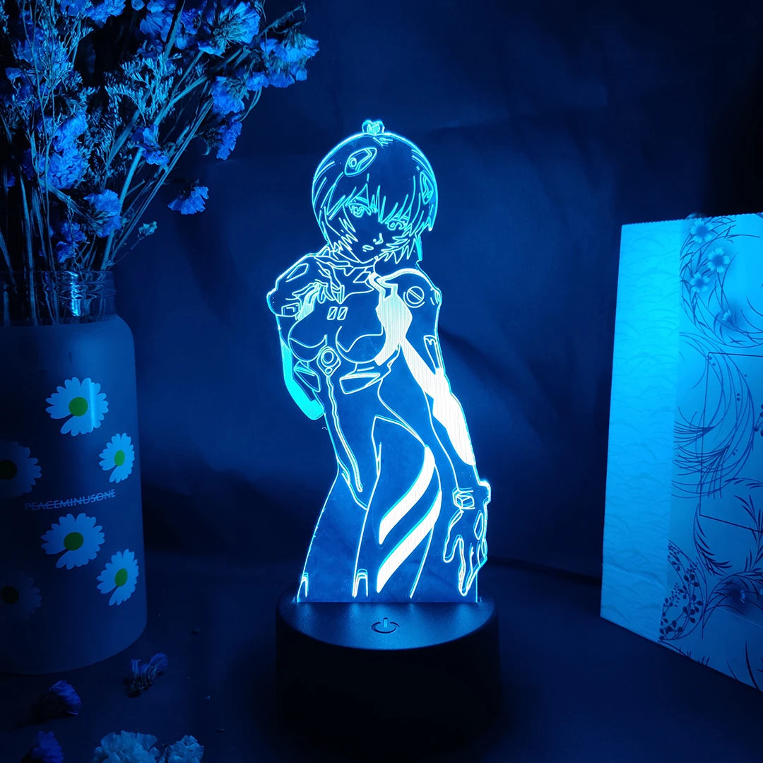 Rei Ayanami Figure | LED Night Lights | Acrylic Lamp (16 colors)