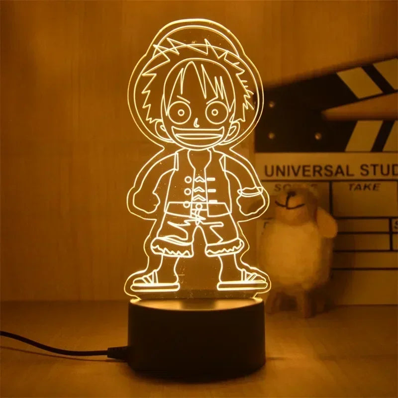 3D Anime One Piece | LED Night Lights | Acrylic Lamp