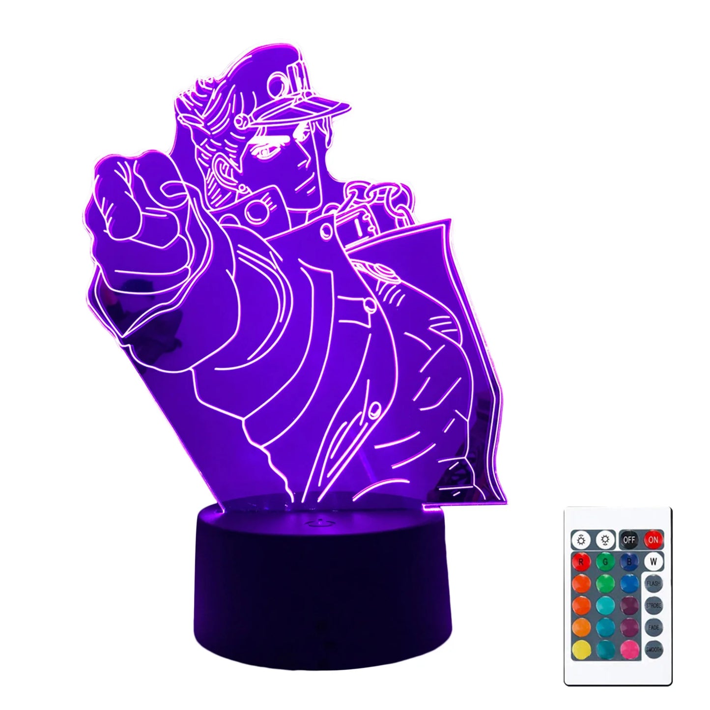 Jojos Bizarre Adventure | Veilleuses LED | Lampe acrylique (16 couleurs) 