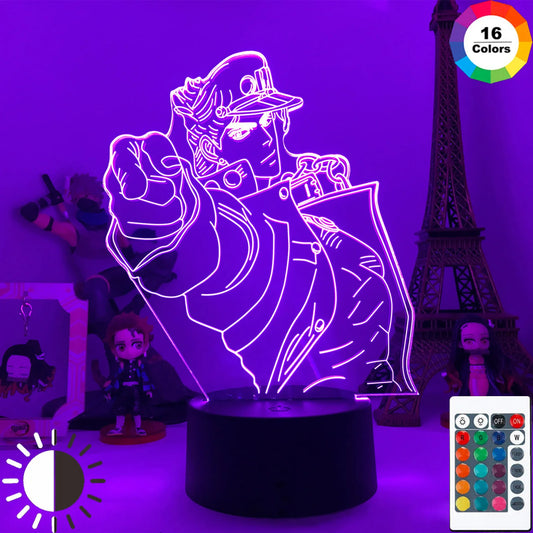 Jojos Bizarre Adventure | LED Night Lights | Acrylic Lamp (16 colors)