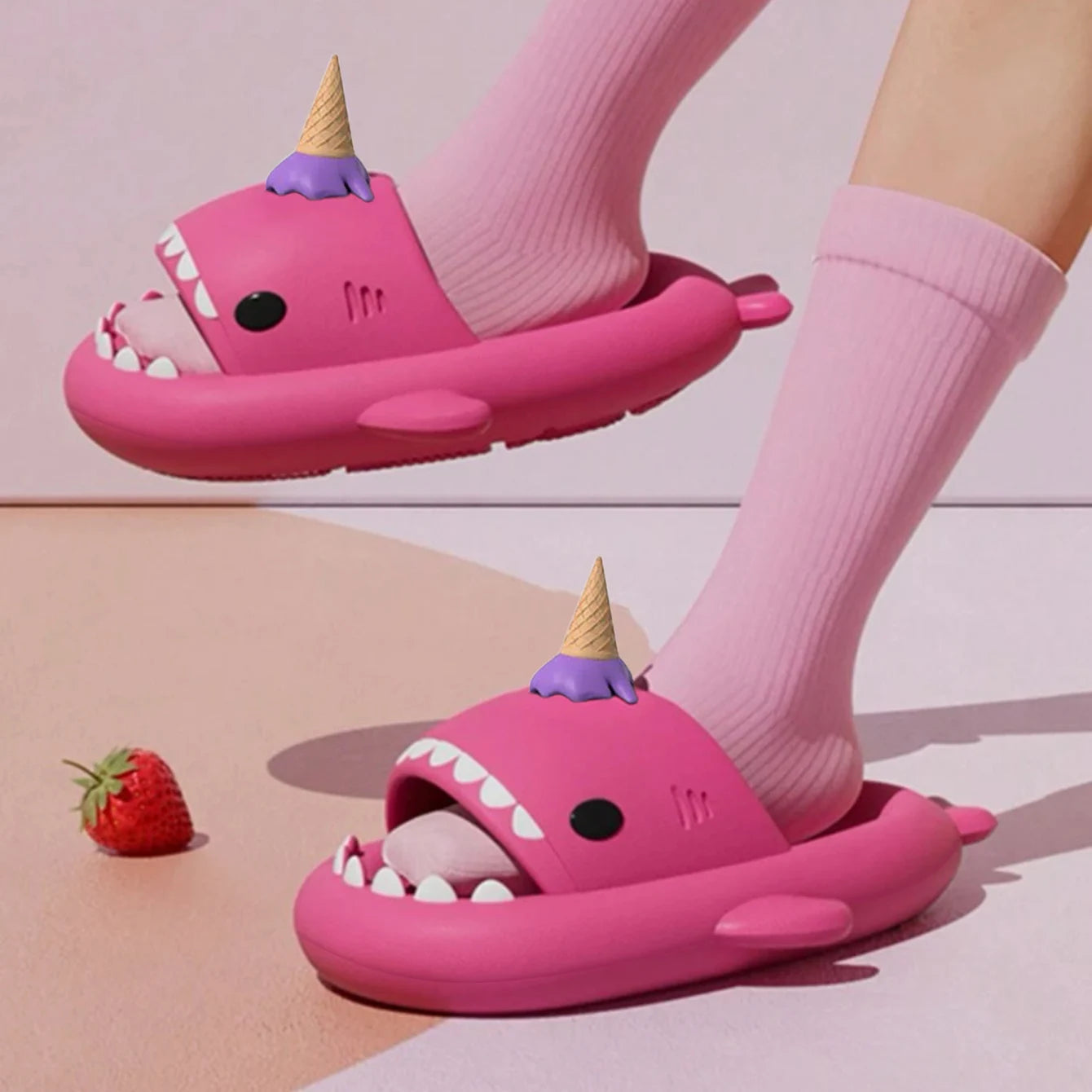 2025 trend: Shark Slippers | 12 colors + DIY charms