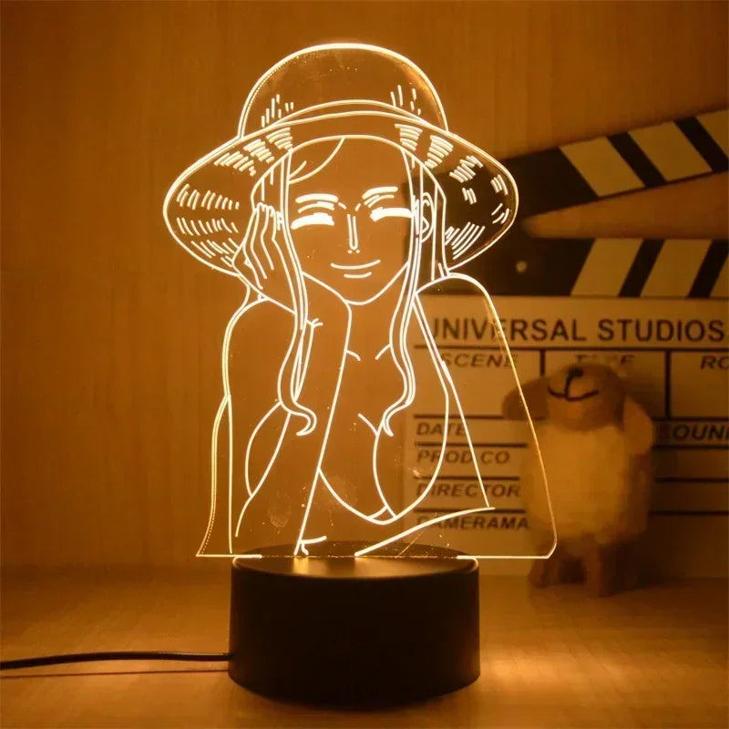 3D Anime One Piece | LED Night Lights | Acrylic Lamp