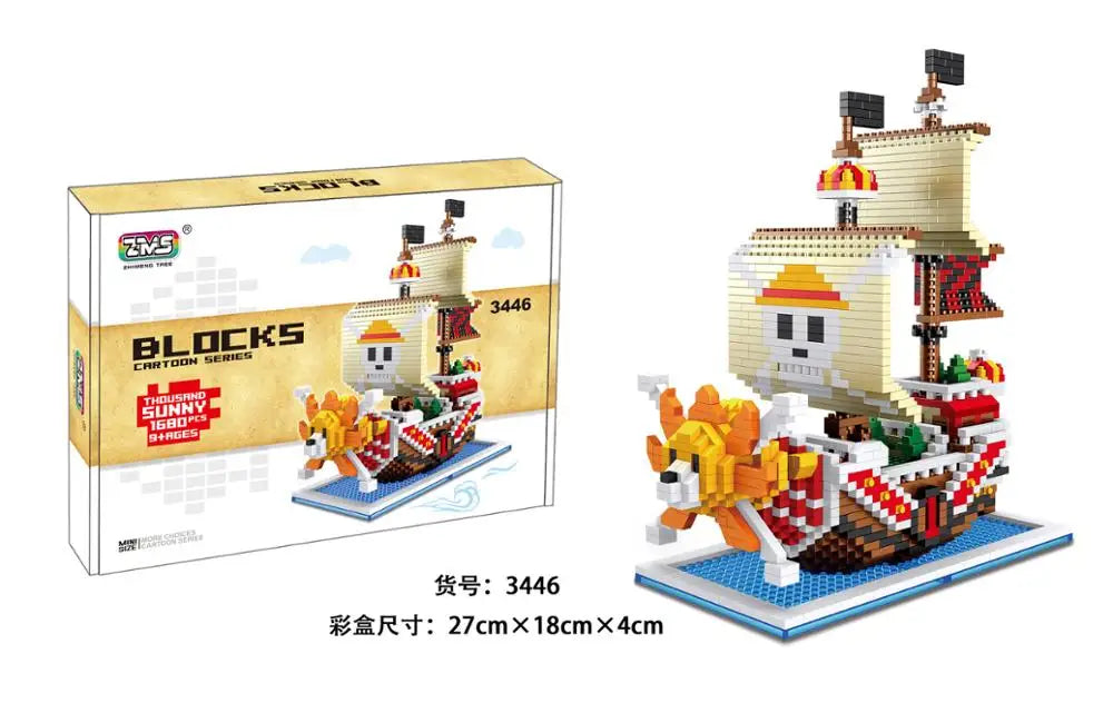 One Piece | LEGO like | Pirate ship (Bricks, blocks, linkgo)