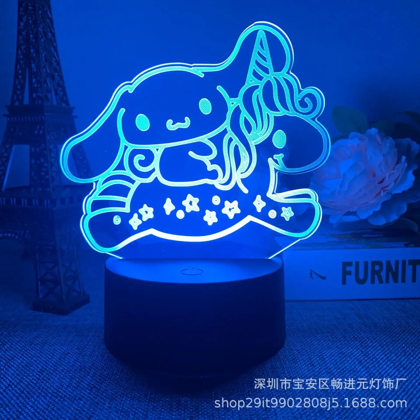 Kawaii Sanrio | LED Night Lights | Acrylic Lamp (16 colors)