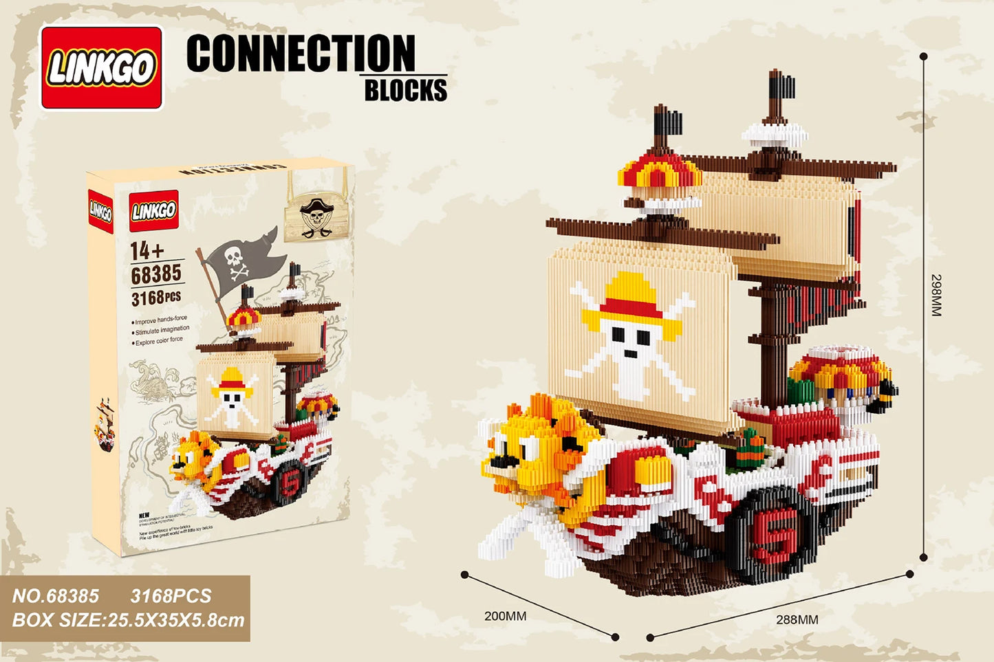 One Piece | LINKGO (LEGO LIKE) | Ship (optional)