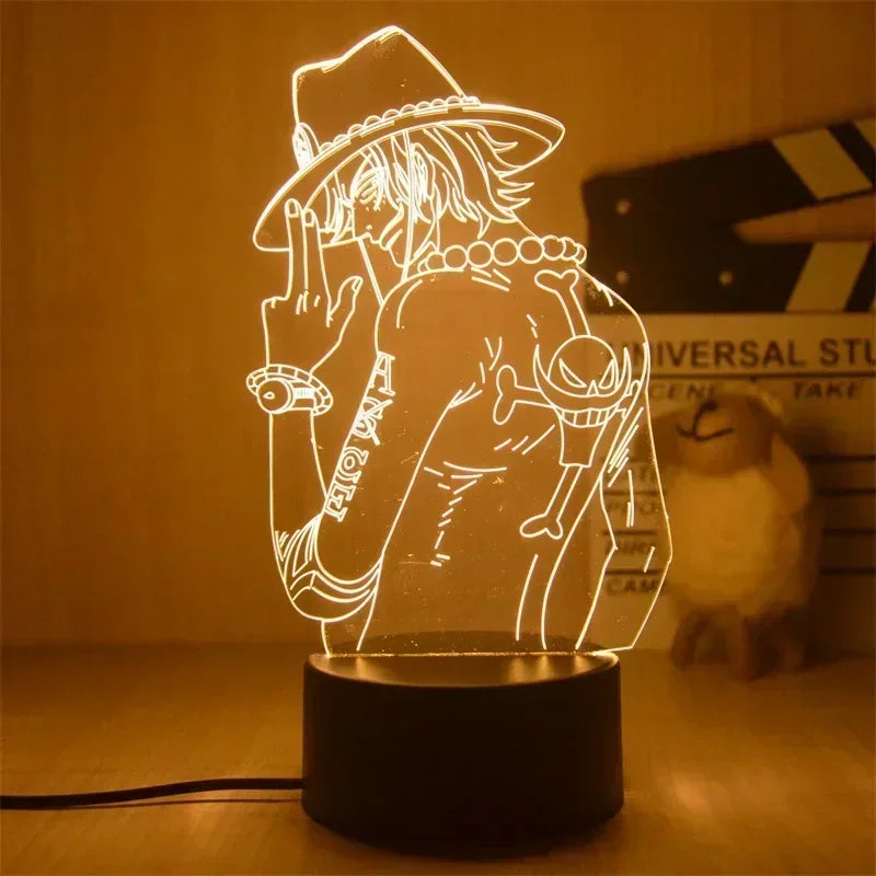 3D Anime One Piece | LED Night Lights | Acrylic Lamp