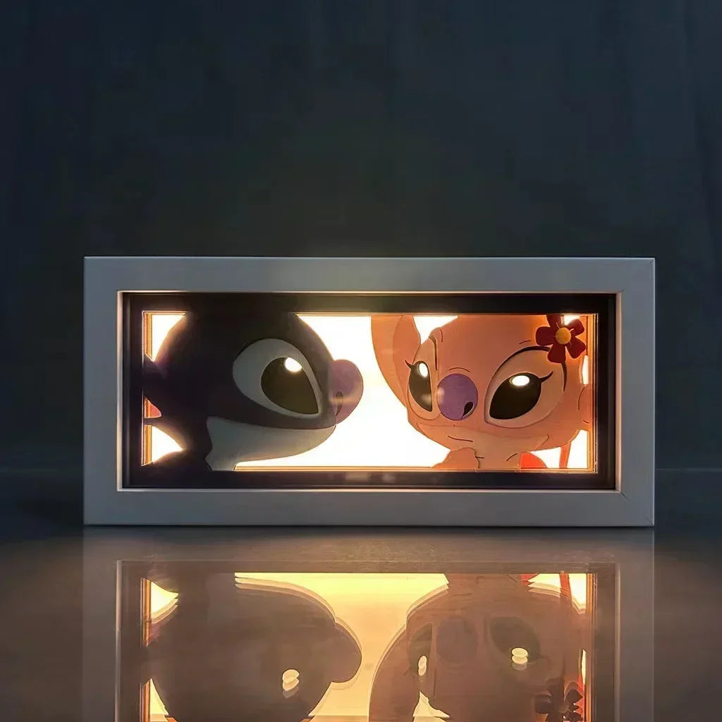 Lilo & Stitch | 3D Anime LED Light Box | Decoration Lamp with favorite characters