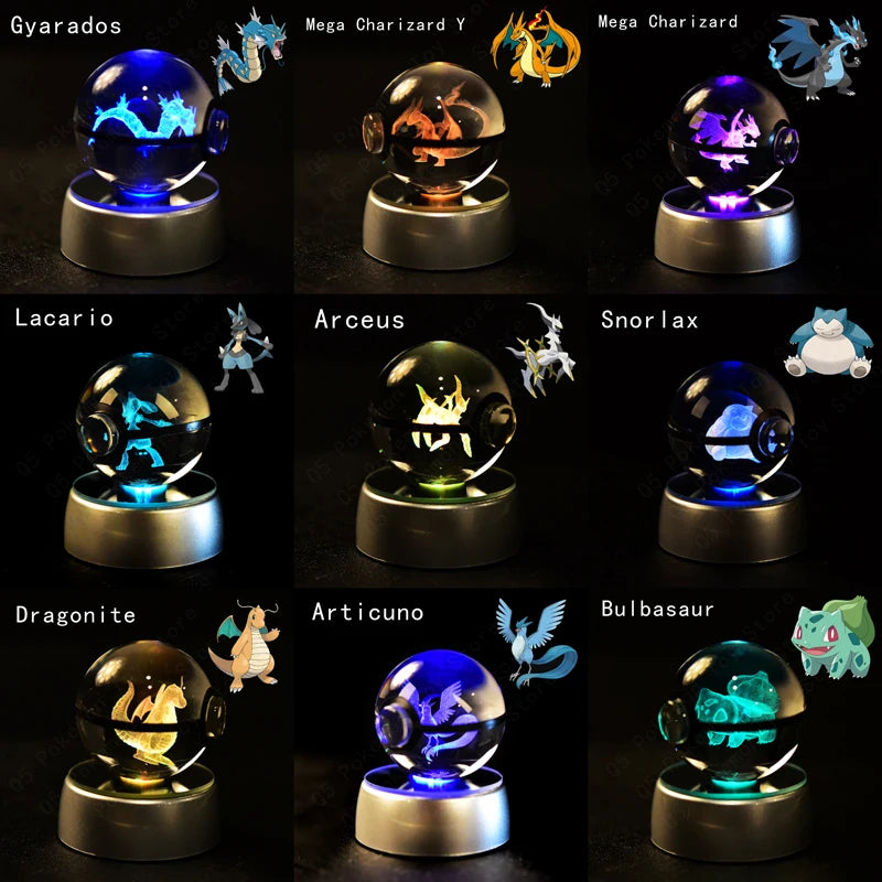 Boule de cristal Pokémon 3D | Décorations lumineuses pour tous 