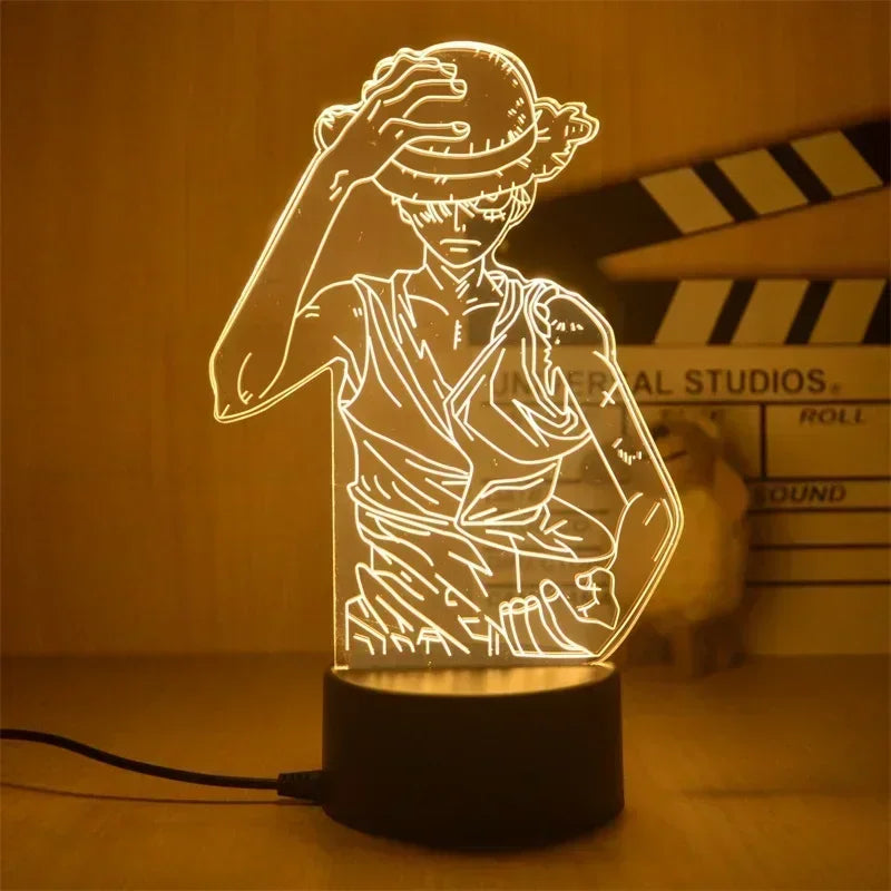 3D Anime One Piece | LED Night Lights | Acrylic Lamp