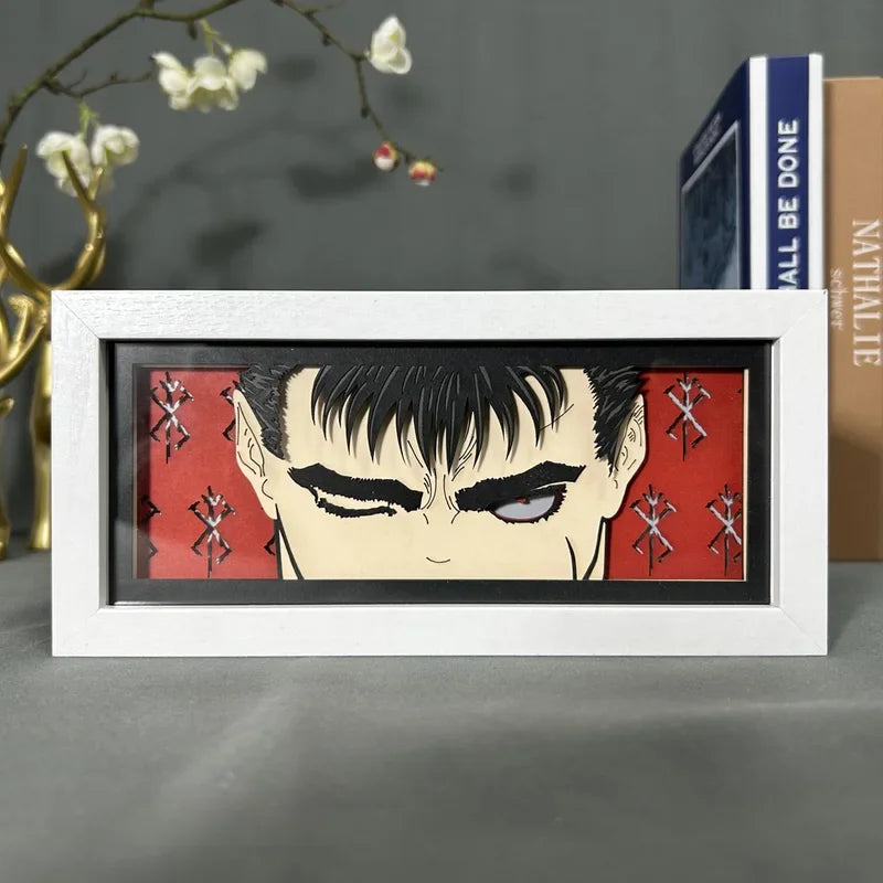 3D Anime Lamp | LED Light Box | Decoration Lamp with favorite characters | Berserk Guts