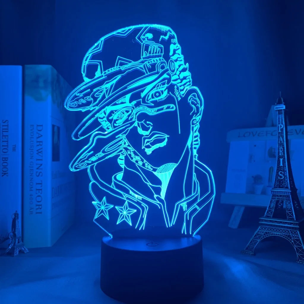 JoJo Bizarre Adventure | LED Night Lights | Acrylic Lamp (16 colors)