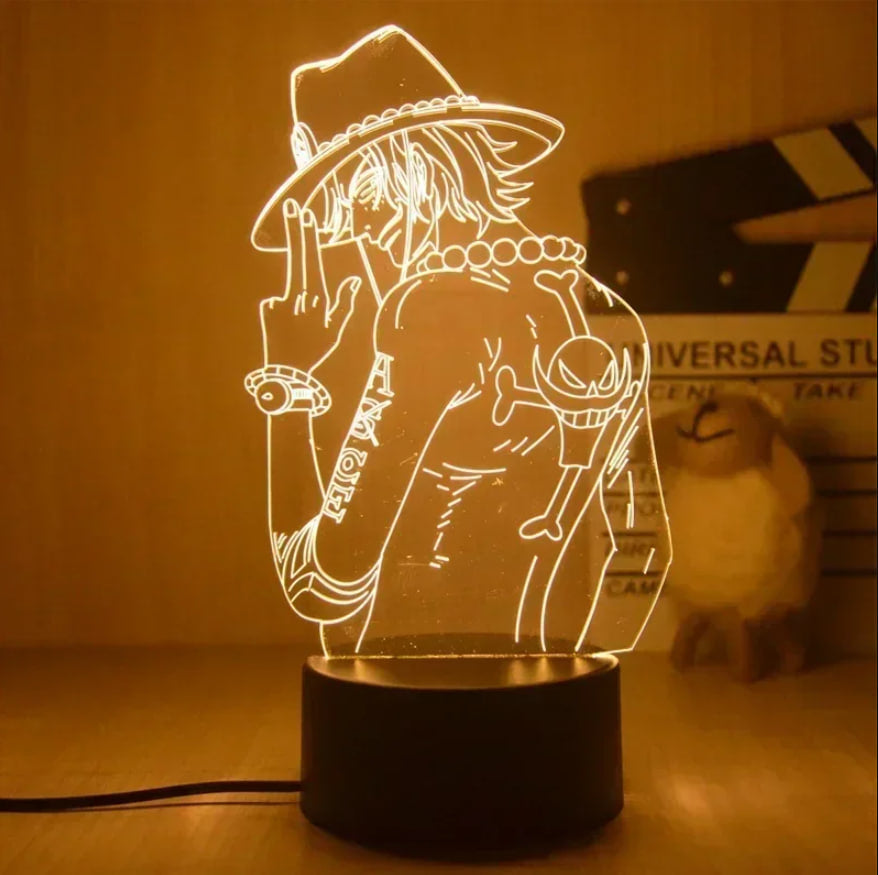 3D Anime One Piece | LED Night Lights | Acrylic Lamp