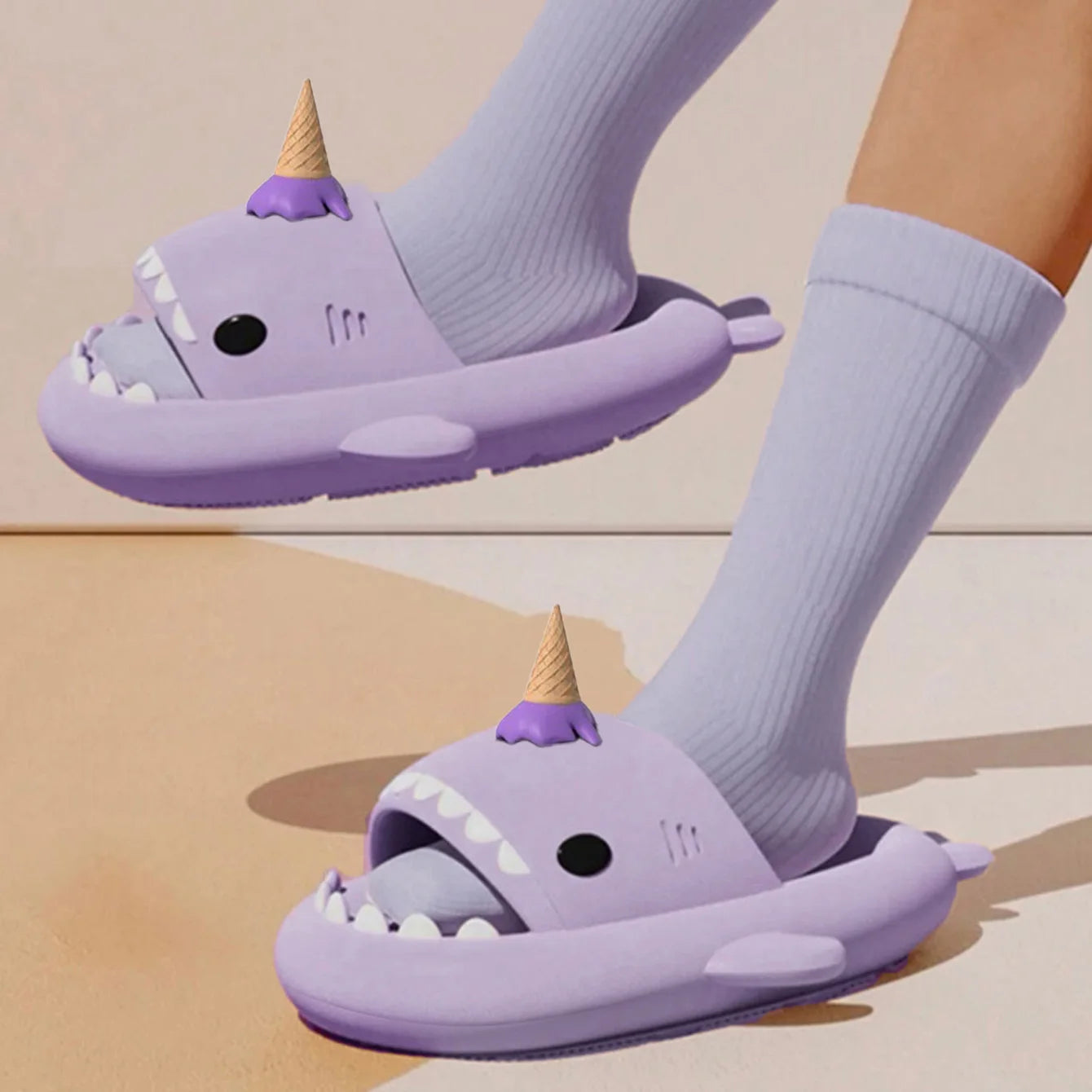 2025 trend: Shark Slippers | 12 colors + DIY charms