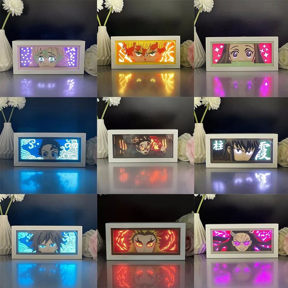 Demon Slayer | 3D Anime LED Light Box | Decoration Lamp with favorite characters