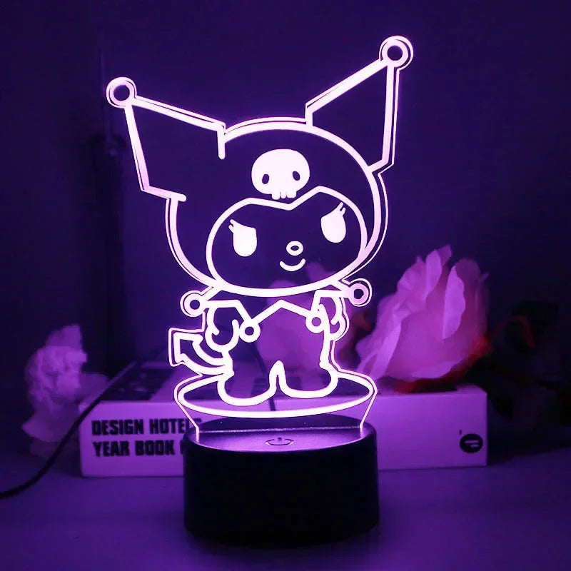 Kawaii Sanrio | LED Night Lights | Acrylic Lamp (16 colors)