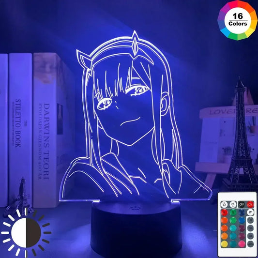 Zero Two | LED Night Lights | Acrylic Lamp (16 colors)