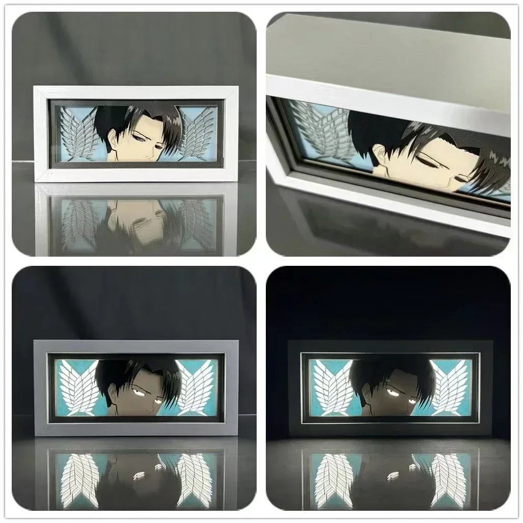 Attack on Titan | 3D Anime LED Light Box | Decoration Lamp with favorite characters