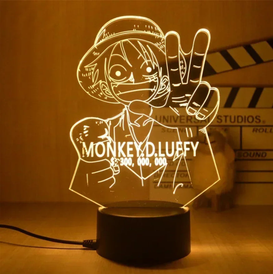 3D Anime One Piece | LED Night Lights | Acrylic Lamp