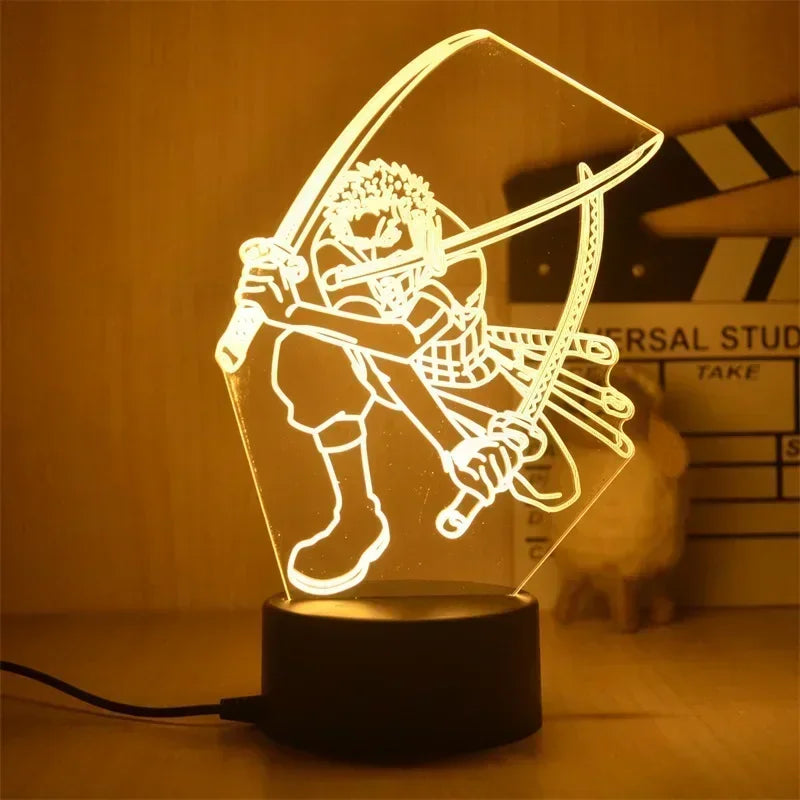 3D Anime One Piece | LED Night Lights | Acrylic Lamp