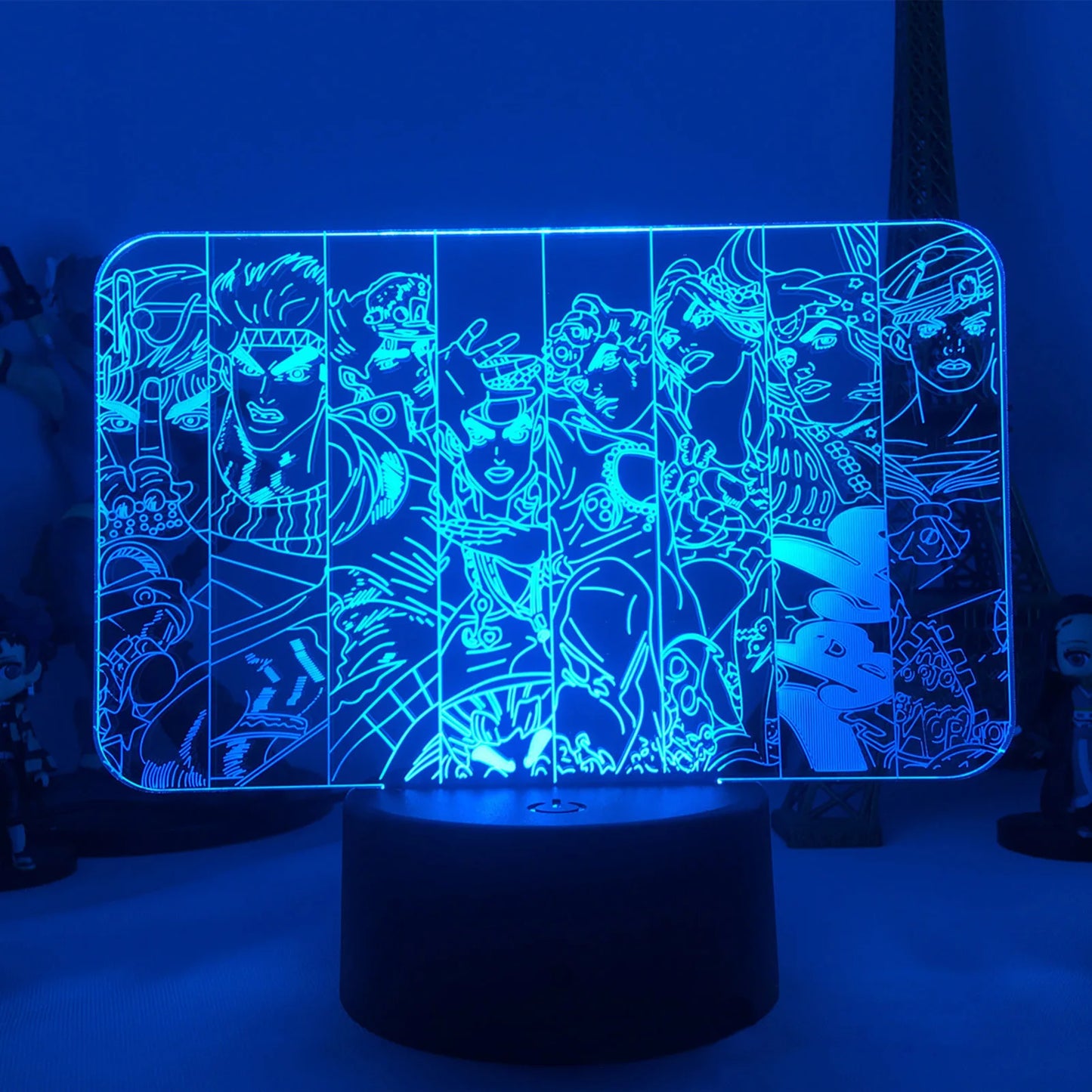 Jojos Bizarre Adventure | Veilleuses LED | Lampe acrylique (16 couleurs) 