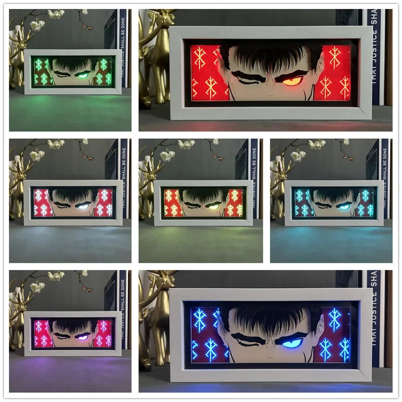 3D Anime Lamp | LED Light Box | Decoration Lamp with favorite characters | Berserk Guts