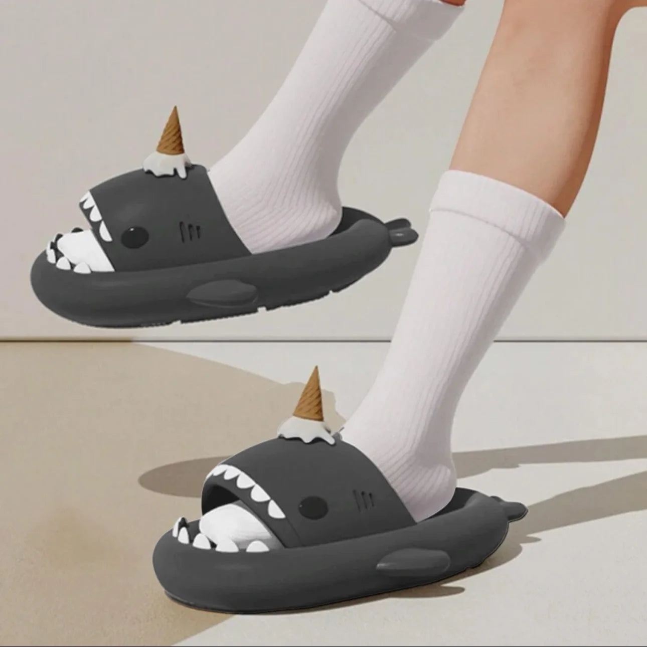 2025 trend: Shark Slippers | 12 colors + DIY charms