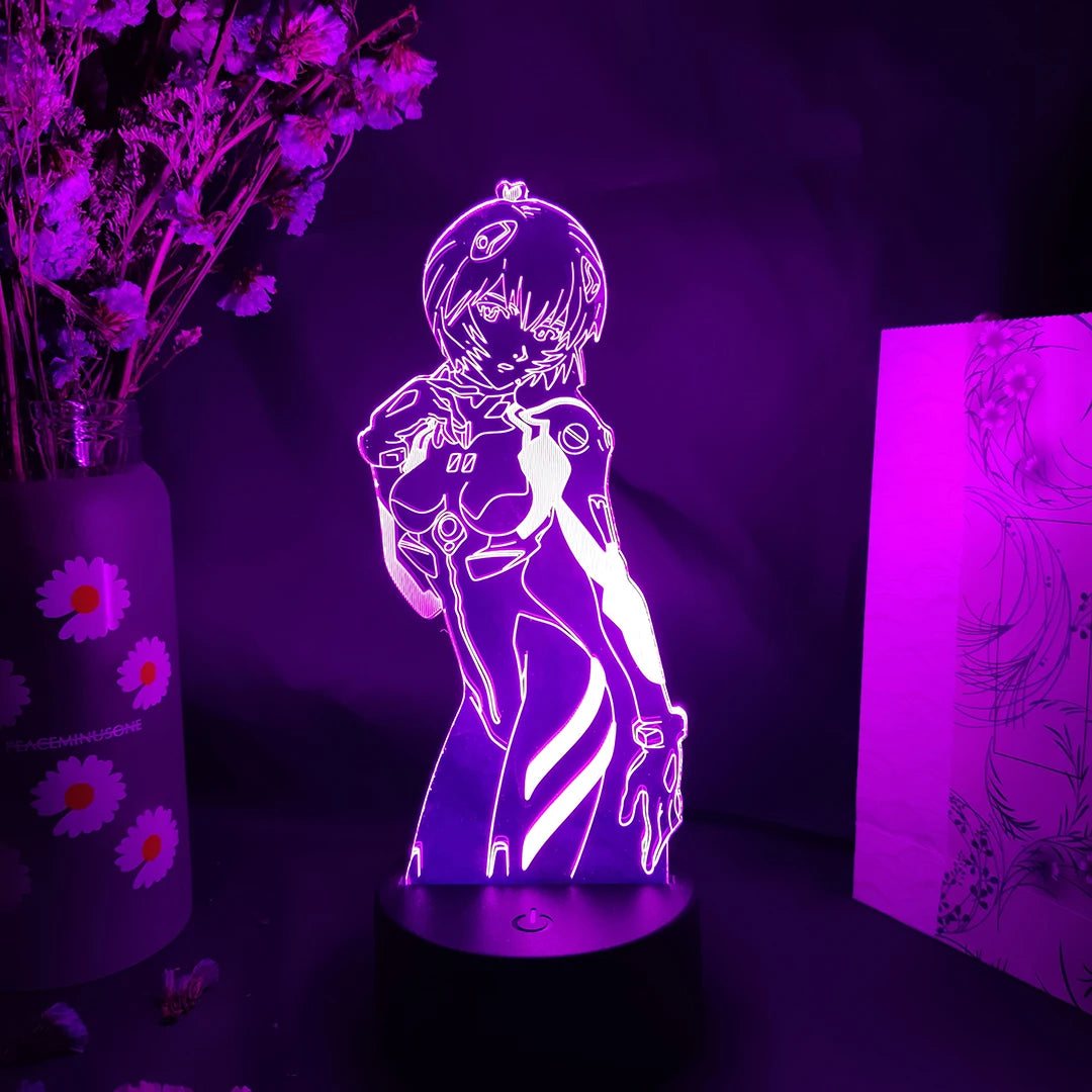 Rei Ayanami Figure | LED Night Lights | Acrylic Lamp (16 colors)