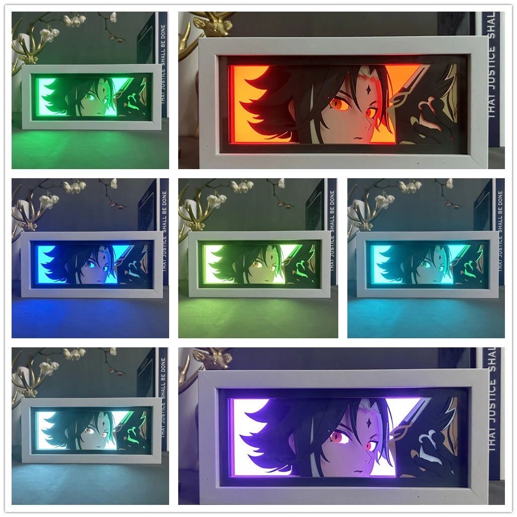 Genshin Impact | 3D Anime LED Light Box | Decoration Lamp with favorite characters