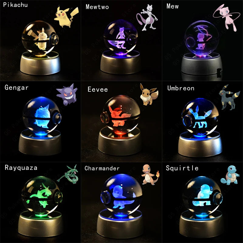 Boule de cristal Pokémon 3D | Décorations lumineuses pour tous 