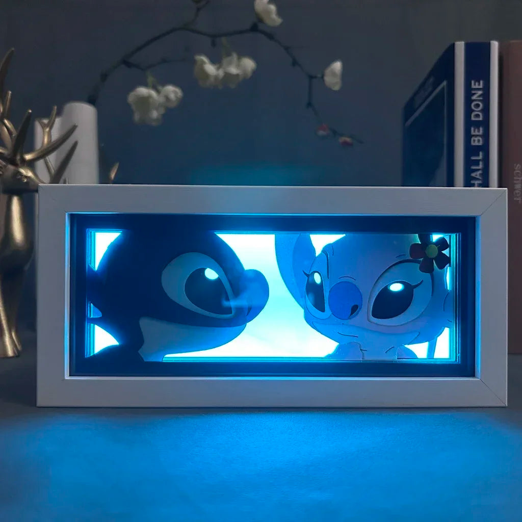 Lilo & Stitch | 3D Anime LED Light Box | Decoration Lamp with favorite characters