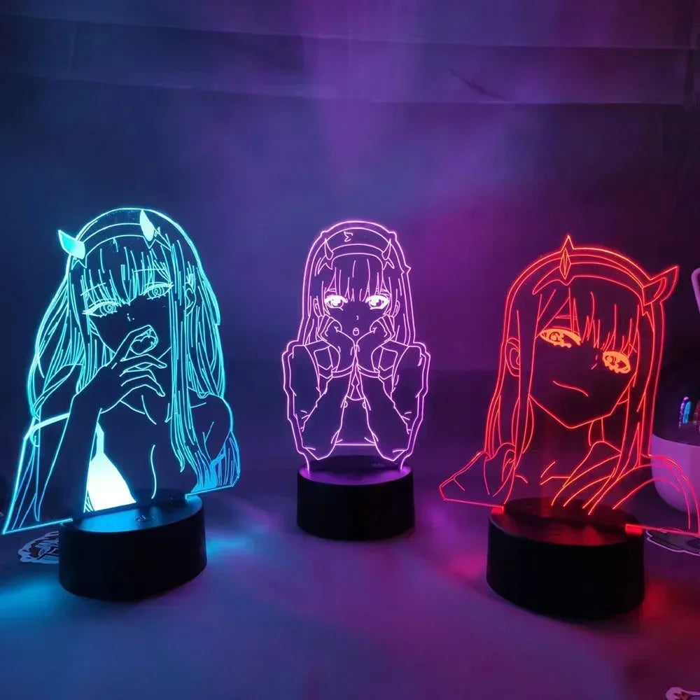 Zero Two | LED Night Lights | Acrylic Lamp (16 colors)