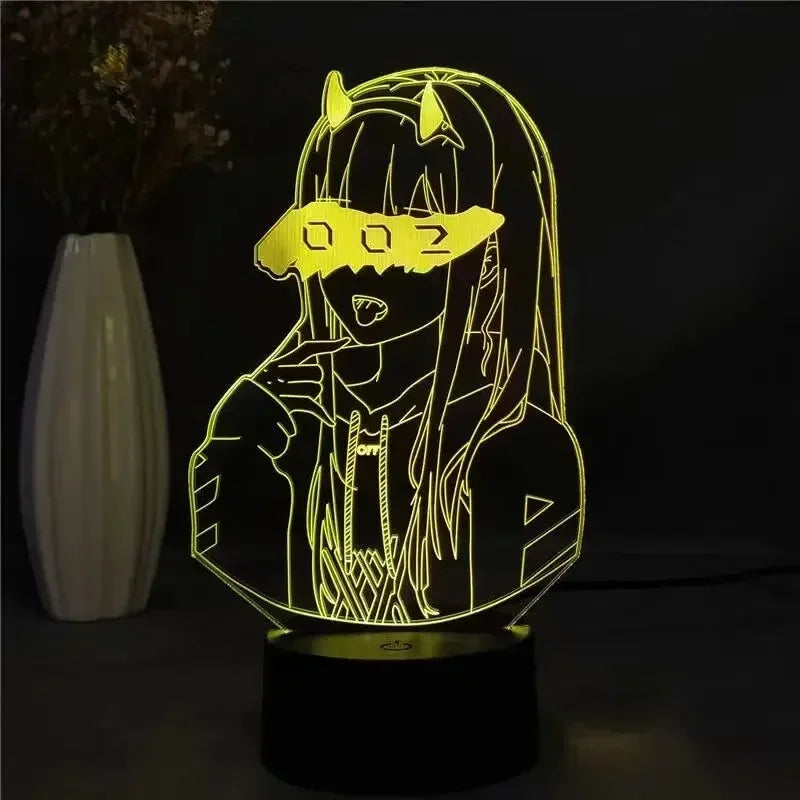 Zero Two | LED Night Lights | Acrylic Lamp (16 colors)