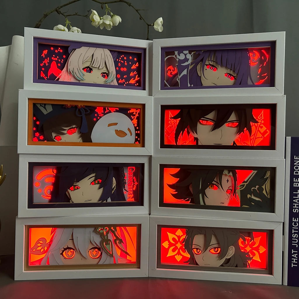 Genshin Impact | 3D Anime LED Light Box | Decoration Lamp with favorite characters