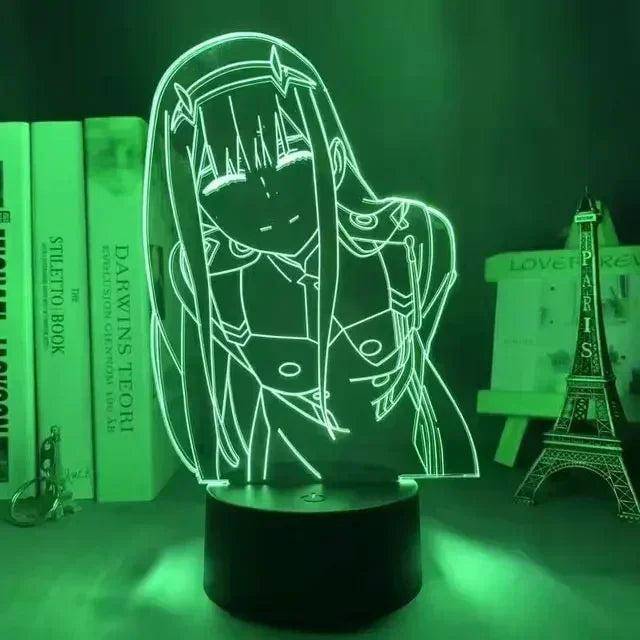 Zero Two | LED Night Lights | Acrylic Lamp (16 colors)