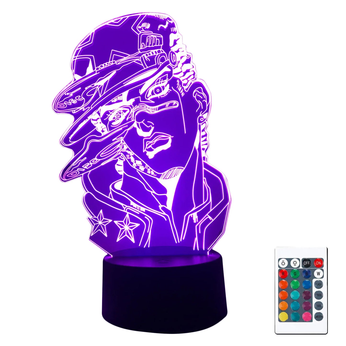 Jojos Bizarre Adventure | Veilleuses LED | Lampe acrylique (16 couleurs) 