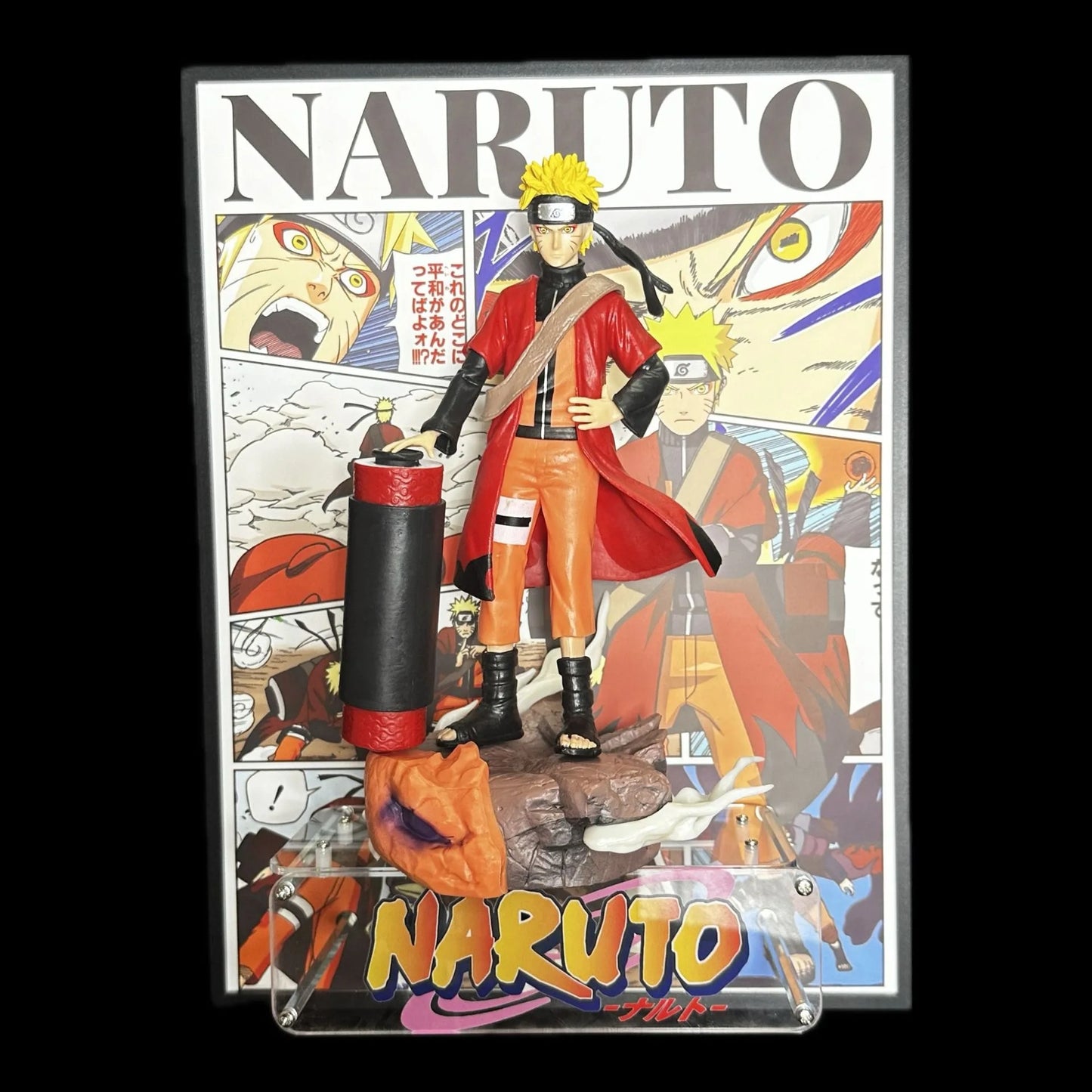 Naruto Anime | Poster with figurines | 2 in 1