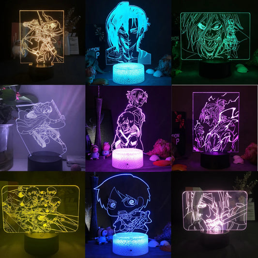 Anime 3D Lamp | LED Night Lights | Acrylic Lamp (7 colors)